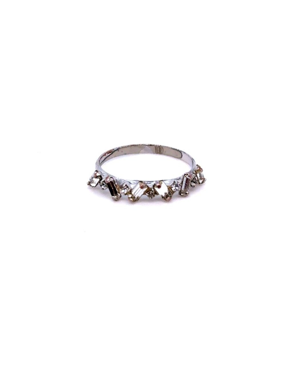 Sorrelli Zig-Zag Baguette Crystals Ring